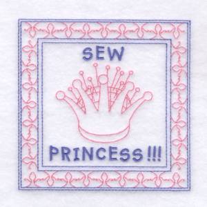 Picture of Princess Saying Machine Embroidery Design