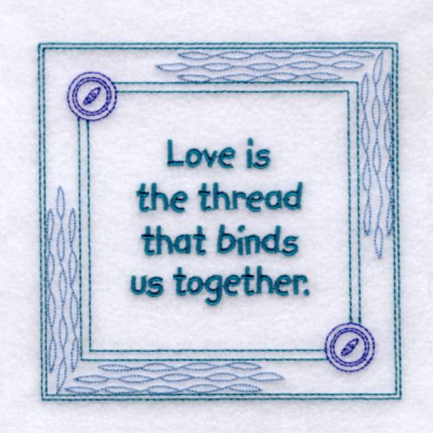 Picture of Together Saying Machine Embroidery Design