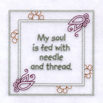 Soul Saying Machine Embroidery Design