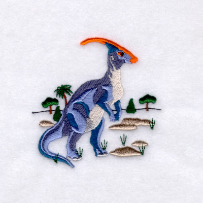 Parasaurolophus Machine Embroidery Design