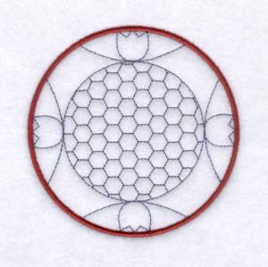 Picture of Country Circle 1 Machine Embroidery Design