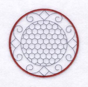 Picture of Country Circle 4 Machine Embroidery Design