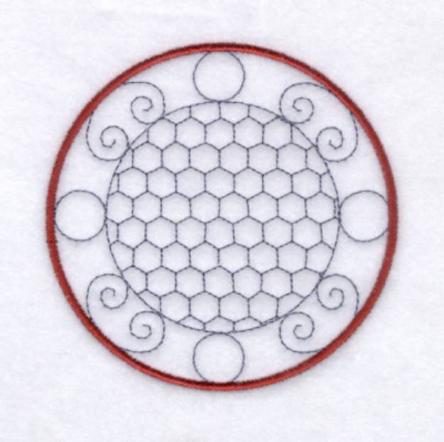 Picture of Country Circle 5 Machine Embroidery Design