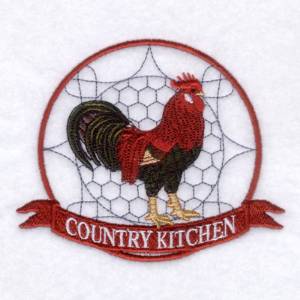 Picture of Brown Leghorn Banner Machine Embroidery Design