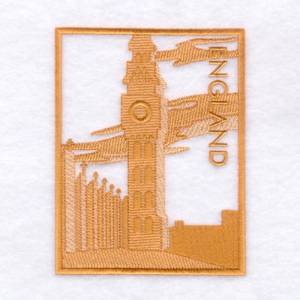 Picture of England Toile Machine Embroidery Design