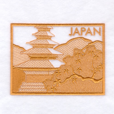 Japan Toile Machine Embroidery Design