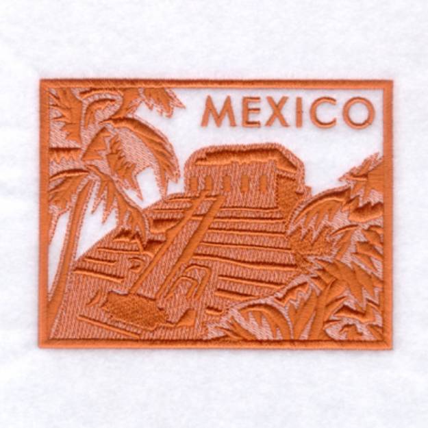 Picture of Mexico Toile Machine Embroidery Design