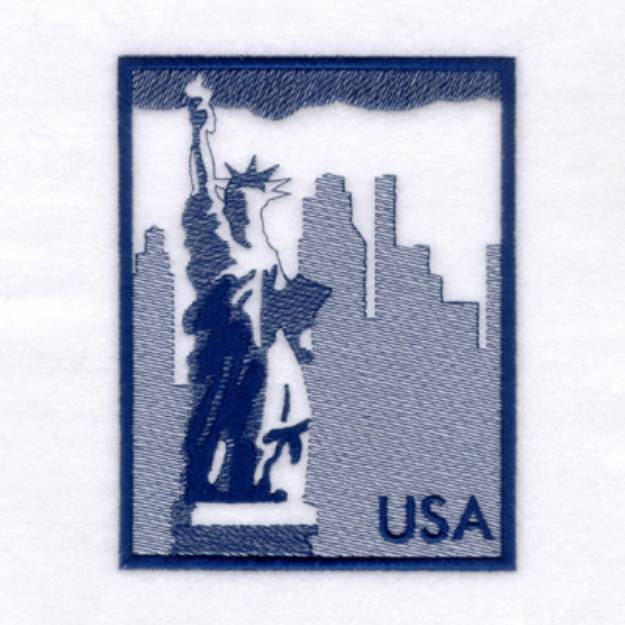 Picture of USA Toile Machine Embroidery Design