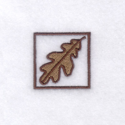 Oak Leaf Icon Machine Embroidery Design