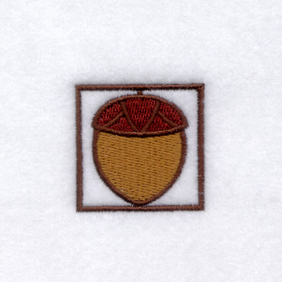 Acorn Icon Machine Embroidery Design