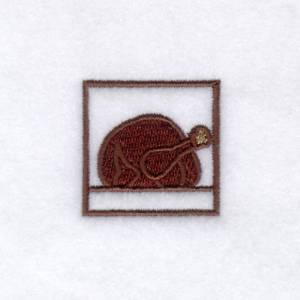 Picture of Thanksgiving Turkey Icon Machine Embroidery Design