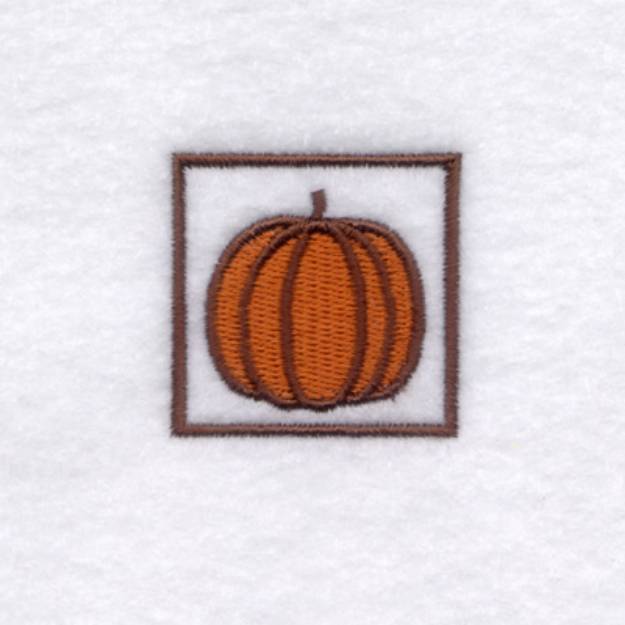 Picture of Pumpkin Icon Machine Embroidery Design