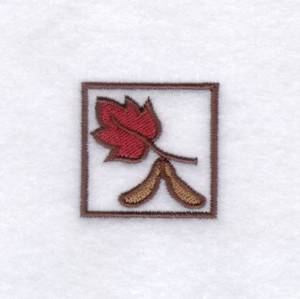 Picture of Maple Leaf Icon Machine Embroidery Design