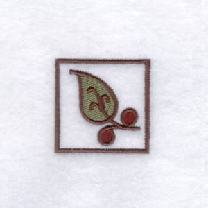 Picture of Leaf & Berry Icon Machine Embroidery Design