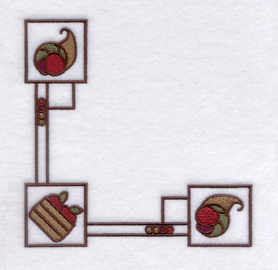 Apple Corner Machine Embroidery Design