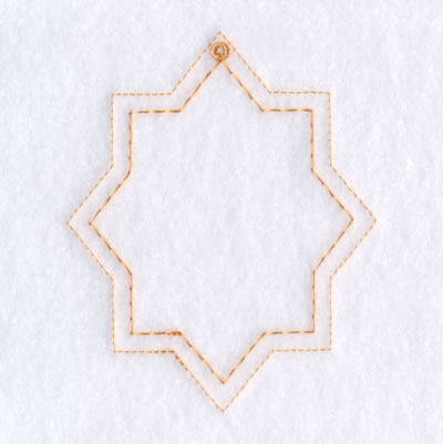 8 Point Star Ornament Machine Embroidery Design