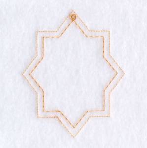 Picture of 8 Point Star Ornament Machine Embroidery Design
