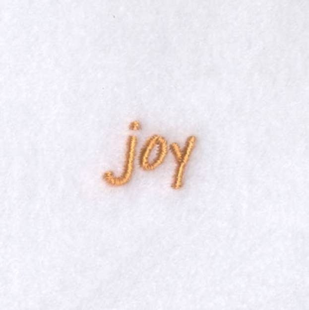 Picture of Joy Text Machine Embroidery Design