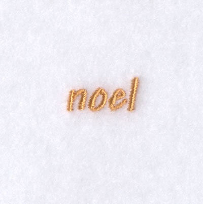 Noel Text Machine Embroidery Design