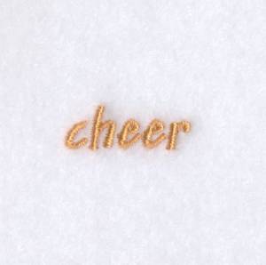 Picture of Cheer Text Machine Embroidery Design