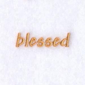 Picture of Blessed Text Machine Embroidery Design