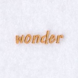 Picture of Wonder Text Machine Embroidery Design