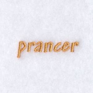 Picture of Prancer Text Machine Embroidery Design