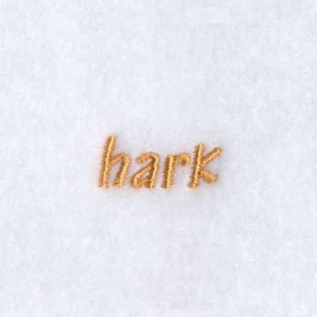 Picture of Hark Text Machine Embroidery Design
