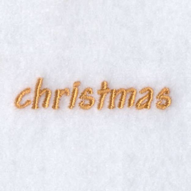 Picture of Christmas Text Machine Embroidery Design