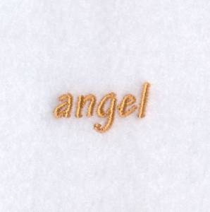 Picture of Angel Text Machine Embroidery Design