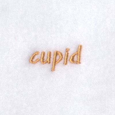 Cupid Text Machine Embroidery Design