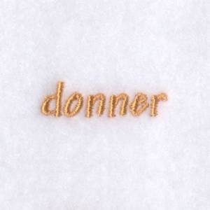 Picture of Donner Text Machine Embroidery Design