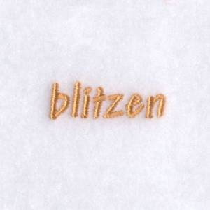 Picture of Blitzen Text Machine Embroidery Design