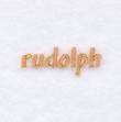 Picture of Rudolph Text Machine Embroidery Design