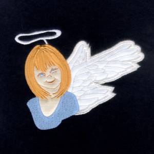Picture of Christmas Angel Applique Machine Embroidery Design