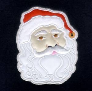 Picture of Santa Claus Applique Machine Embroidery Design