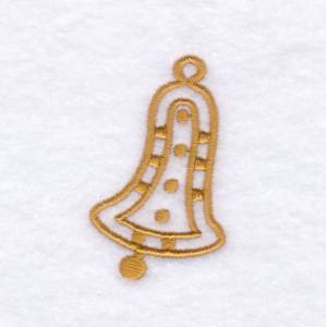 Picture of Bell Shape Outlined Machine Embroidery Design