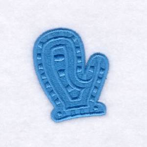 Picture of Mitten Shape Filled Machine Embroidery Design