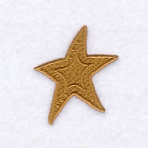 Picture of Star Shape Filled Machine Embroidery Design