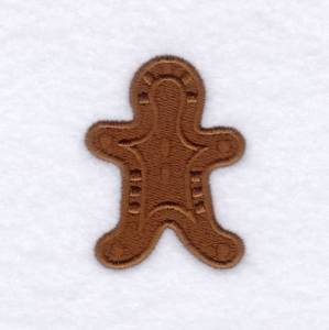 Picture of Gingerbread Shape Filled Machine Embroidery Design