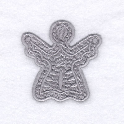 Angel Shape Filled Machine Embroidery Design
