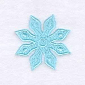 Picture of Snowflake Shape Filled Machine Embroidery Design
