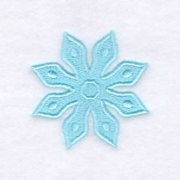 Picture of Snowflake Shape Filled Machine Embroidery Design
