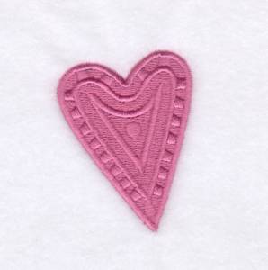 Picture of Heart Shape Filled Machine Embroidery Design