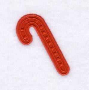 Picture of Candy Cane Shape Filled Machine Embroidery Design