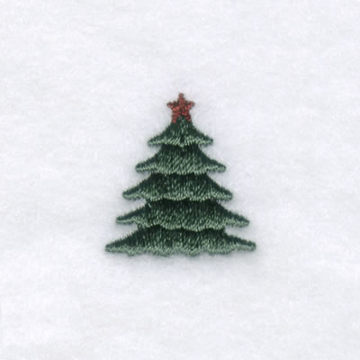 Christmas Tree Icon Machine Embroidery Design