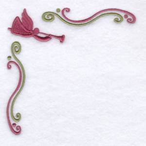 Picture of Angel Corner Machine Embroidery Design