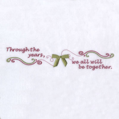 We all Will be Together Machine Embroidery Design