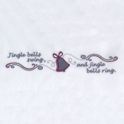 Jingle Bells Swing Machine Embroidery Design