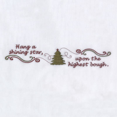 Hang a Shining Star Machine Embroidery Design